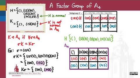 301.10 Factor Group in A4