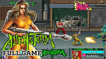 Alien Storm - Full Game Playthrough [Arcade / 1990] Gameplay