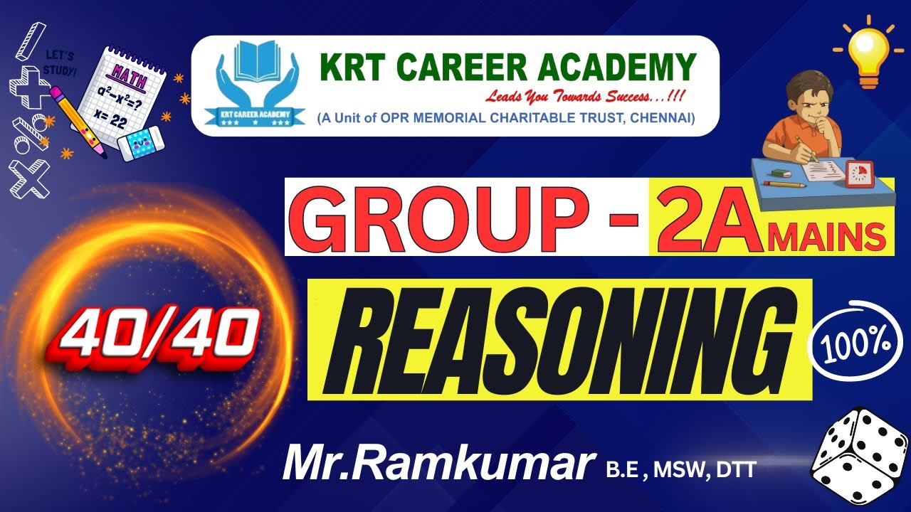 TNPSC Group - 2A MAINS | General Intelligence and Reasoning | (40/40) # ...