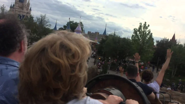 Nina's first roller coaster ride! Seven dwarfs min...