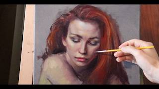 Portrait Painting in Oil Colors | Realist Art with Expressive Technique