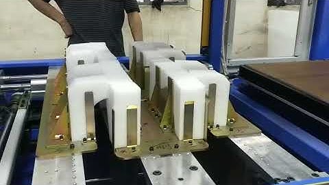 Huasu High Quality EPE Foam Irregular Shape Bonding Machine Display Video