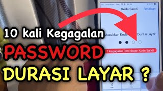 Cara Mematikan Dan Ubah Durasi Layar Yang Lupa Password - 10 Kali Kegagalan Apa Yang Terjadi ? screenshot 4
