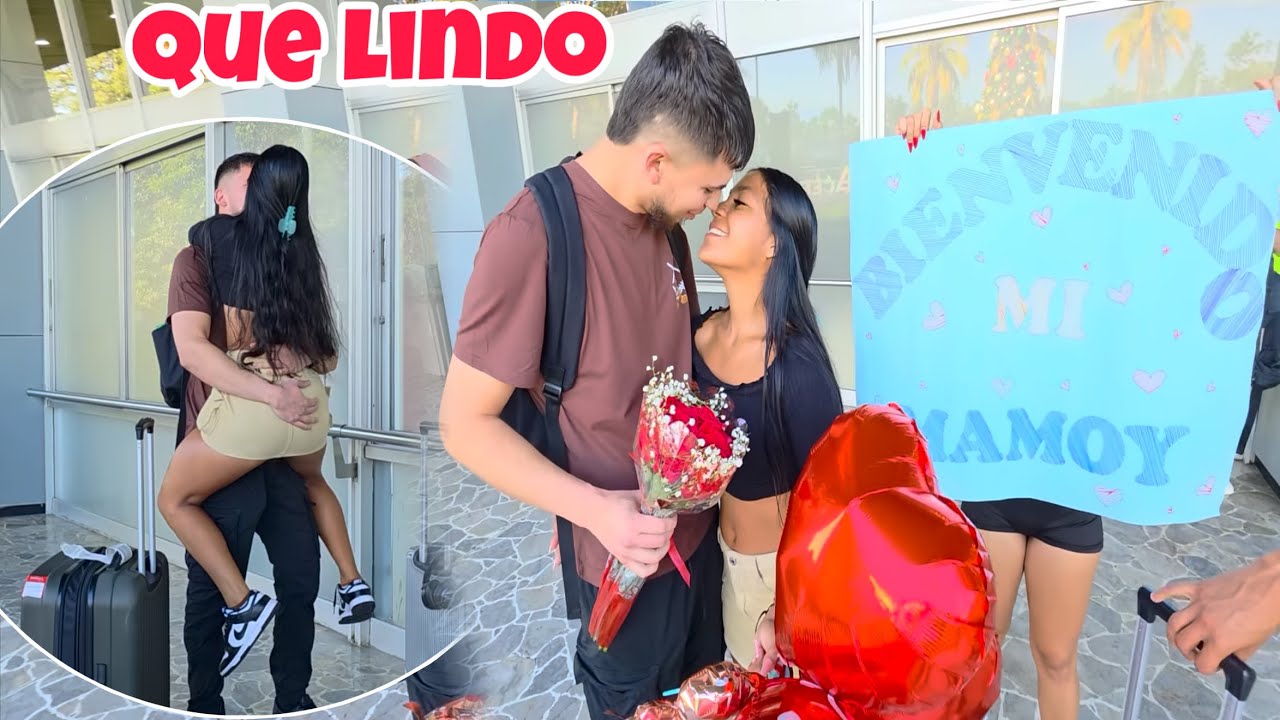 El Reencuentro De Kati Y Su Novio😍Que viajo De Usa A verla Al Salvador