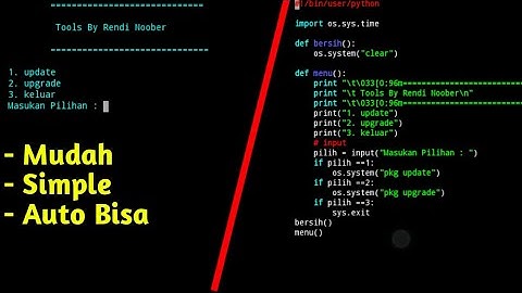 Cara Buat Script Installer Dengan Bahasa Python Di termux