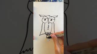 How to Draw an Owl ?shorts drawingtutorial comedy drawing owl funny