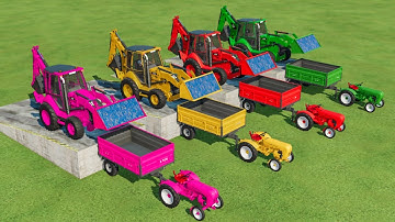 LOADER OF COLOURS ! JCB BACKHOE LOADER IN FS22 | FARMING SIMULATOR 22 |
