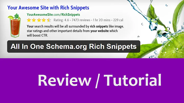 All In One Schema.org Rich Snippets Review / Tutorial