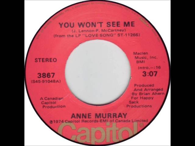 ANNE MURRAY - You Won't See Me '74