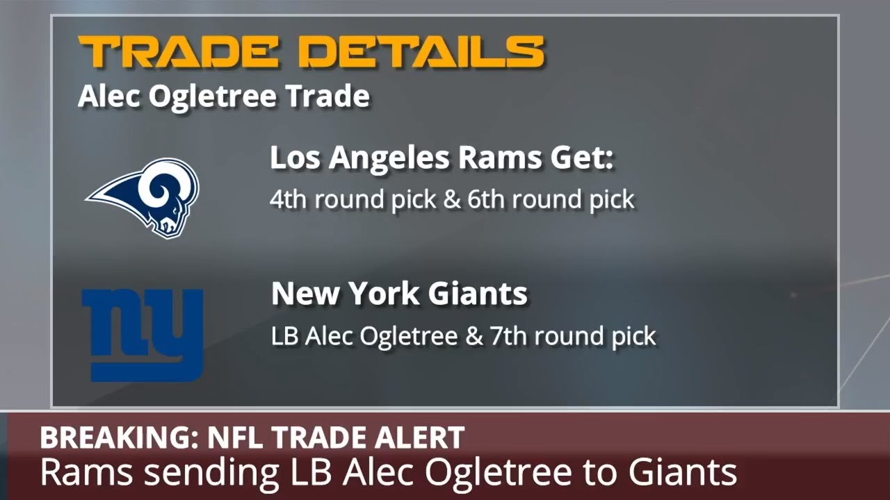 Rams trade linebacker Alec Ogletree to New York Giants