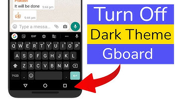 How to disable dark theme on Gboard (Google Keyboard) on Android?