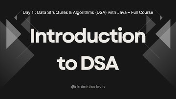 Hari 1 – Pengantar Struktur Data & Algoritma (DSA) di Java | Tutorial DSA dengan Java