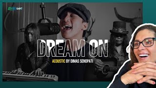 LucieV Reacts to Dimas Senopati  Dream On (Aerosmith Acoustic Cover)