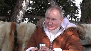 Видео отдыха Путина и Шойгу в Тайге