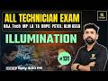 Technical Exam #131 | RAJ. Tech | MP | LA | TA | OHPC | PSTCL | ALM ASSA | ILLUMINATION