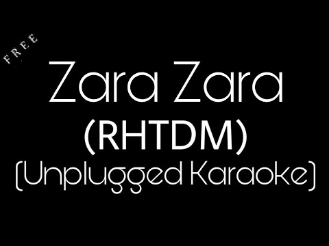 Zara Zara Unplugged Karaoke  RHTDM  Anil Maharana  Karaoke Factory Zara Zara Behakta Hai Karaoke