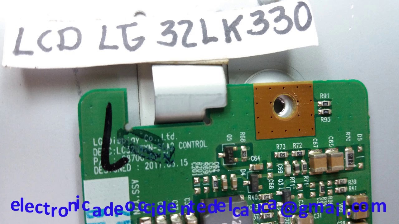 Televisor LG Modelo 32LK330 Fotos Parte Interna - Photos Internal Part ...
