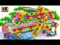 ASMR Video | Build Water Park House With Garage For Your Pets From Magnet Balls