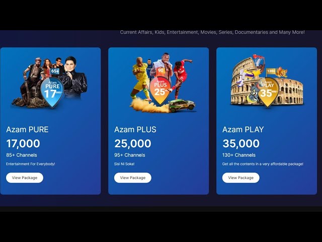 Jinsi ya Kulipia King'amuzi au Kifurushi cha Azam kwa Mpesa