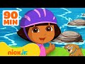 Dora cruza un puente arco iris 🌈 + ¡Más momentos mágicos! | Compilación de 90 minutos | Nick Jr.