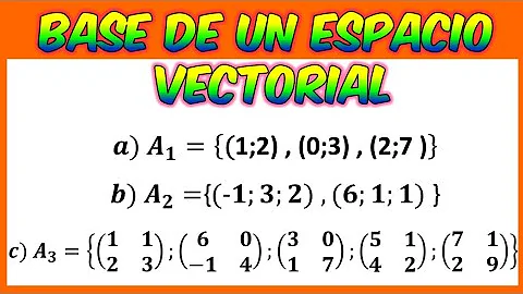 Como saber se o conjunto é base?