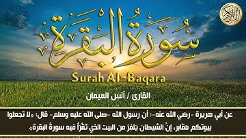 سورة البقرة كاملة للقارئ أنس الميمان لحفظ وتحصين المنزل وطرد الشياطين تلاوة عذبة هادئة Sourah Baqara