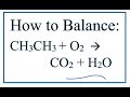 Balancing Combustion Reactions