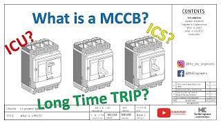 Episode 1  What is a MCCB Moulded Case Circuit Breaker, LSIG, ICS, ICU? Explained by a M&E Engineer