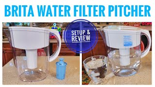 Review Brita LongLast Water Filter 10 Cup Pitcher   How To Clean & Setup Before First Use