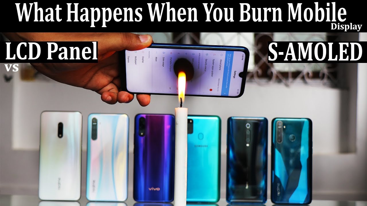 [Burning  Mobile] - LCD vs SAMOLED #what happens when you burn mobile