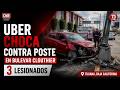 APARATOSO CHOQUE EN BULEVAR CLOUTHIER: UBER SE IMPACTA CONTRA POSTE Y DEJA TRES HERIDOS | TIJUANA