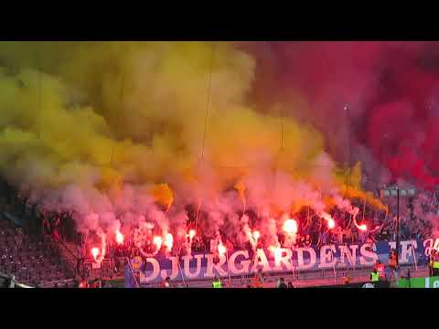 DIF Ultras: Halvtids-tifo i cupfinalen mot Malmö FF