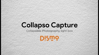 Collapso Capture, Collapsible Photography light box , Studio Project
