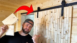 DO NOT THROW AWAY Pieces of Wood! The Best Way To Use Old Wood! Sliding Barn Door Diy