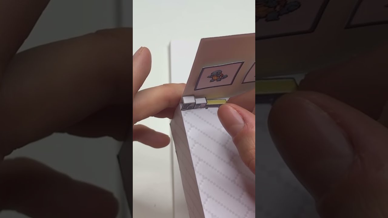 I recreated a famous 2D Pokemon Scene into a 3D diorama cube SUBSCRIBE