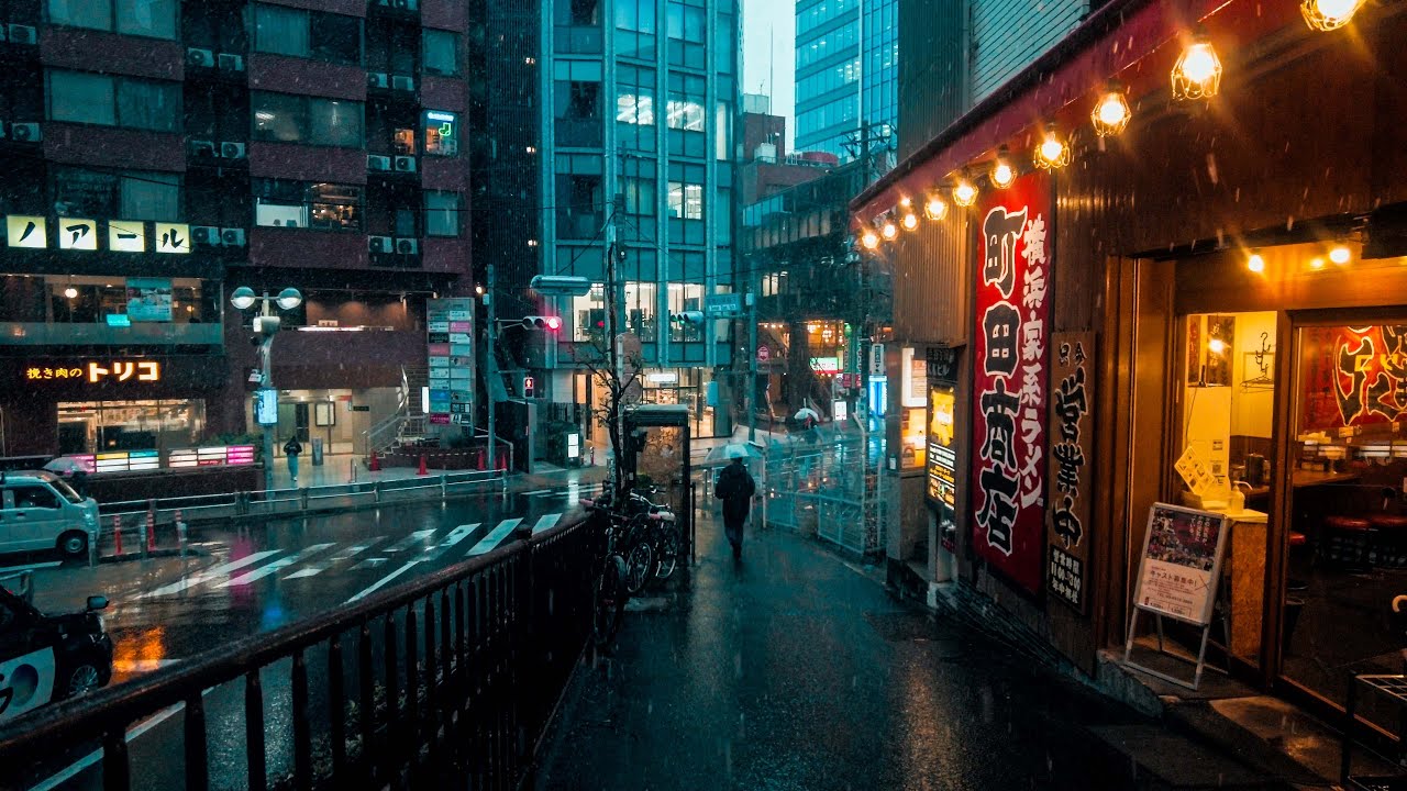 【4K】Tokyo Walk・A walk in Shibuya during heavy snow warning【ASMR】 - YouTube