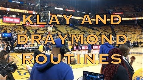 Klay and Draymond pregame routines from Oracle Arena, pregame 2018 WCF G6