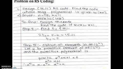 ITCCN RS Coding Video By  Mrs.R.S.Chaudhari