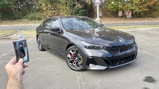 2024 BMW i5 M60 xDrive: Start Up, Test Drive, Walkaround, POV and Review