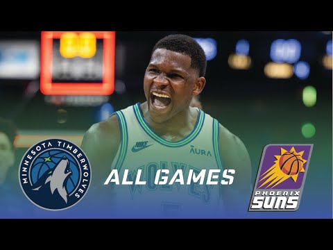  Anthony Edwards  First Round Highlights 2024 vs Suns  ALL 4 GAMES