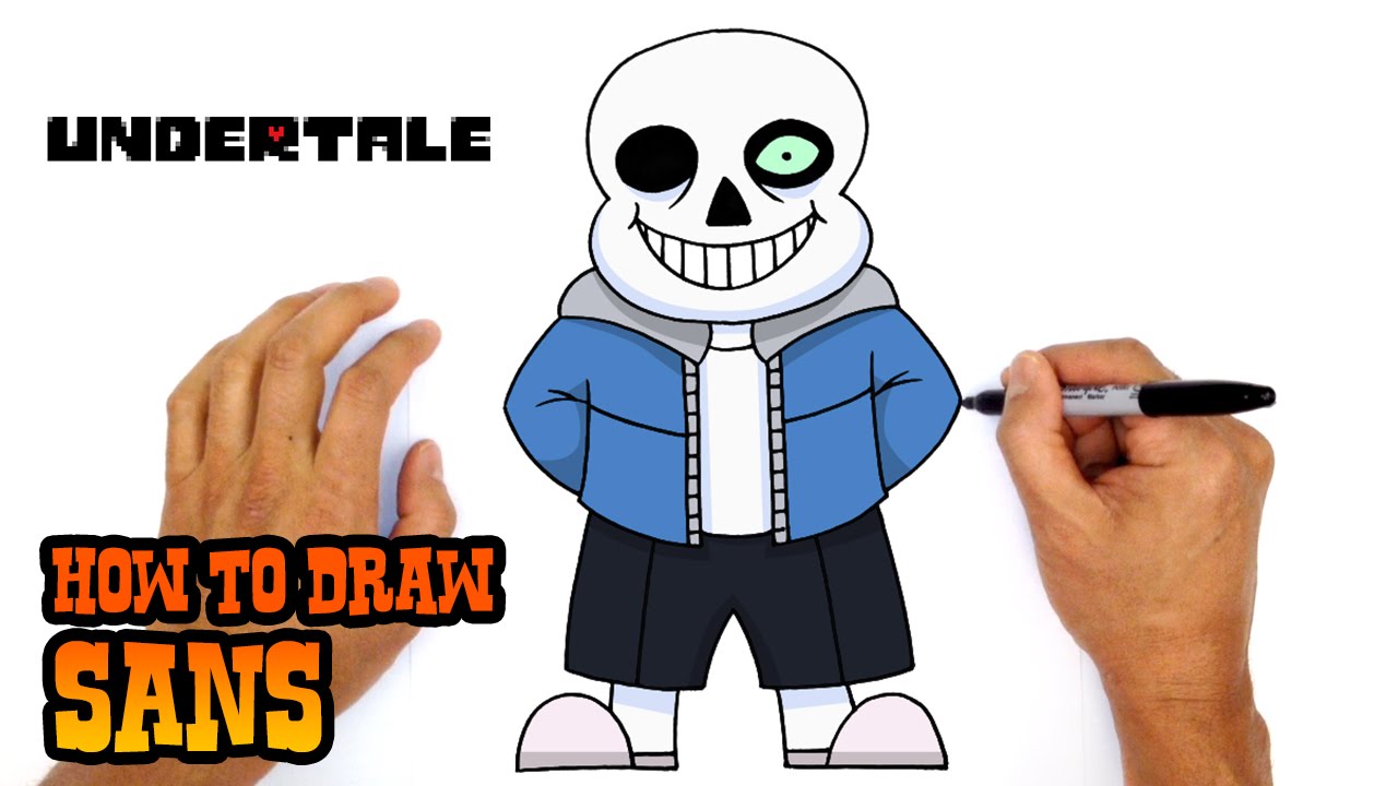 How to Draw Sans (Undertale) - Step by Step Drawing Tutorial 