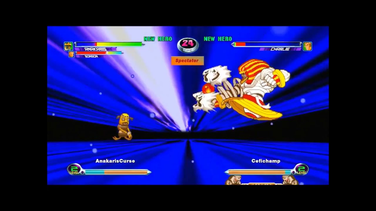 MVC2: Anakaris Pharaoh's Curse + Son Son's Pow super Cool DHC