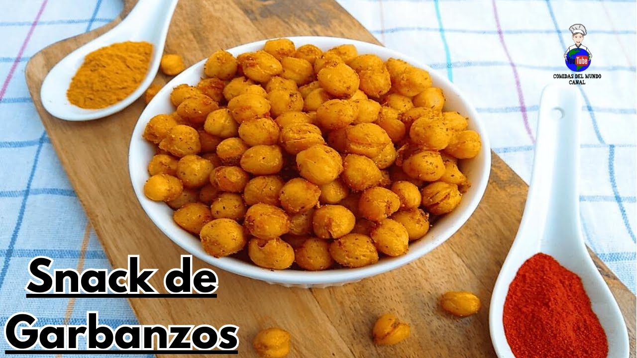 Snack Saludable de Garbanzos en Airfryer/Freidora de Aire Tostados y