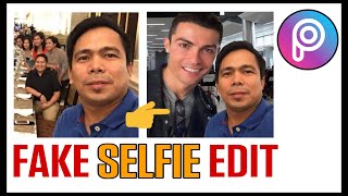 Fake SELFIE EDIT in Picsart with Cristiano Ronaldo | Mobile Editing Tutorial screenshot 1