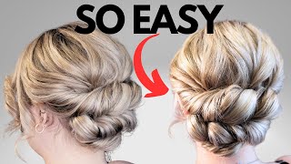 Easy Twisted Chignon Hairstyle - How To Do A Low Chignon Bun