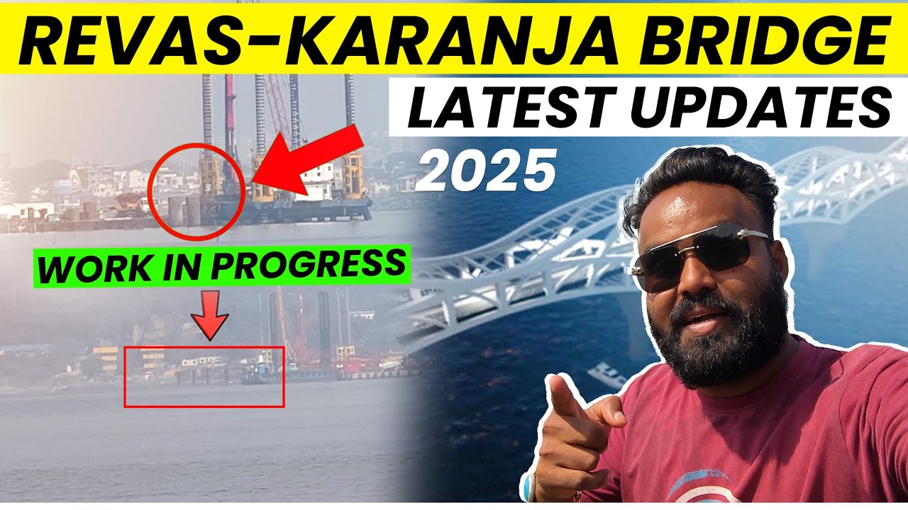 Revas-Karanja Bridge Latest Updates 2025 & Facts  | MSRDC Coastal Project | Afcons Infrastructure🤩