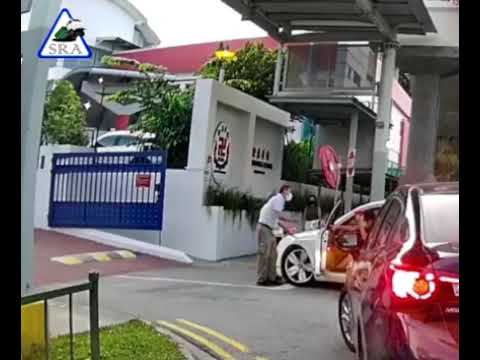 Driver threatened to knockdown school security guard