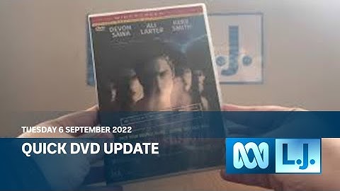 Quick DVD Update - Tuesday 6 September 2022