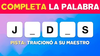 JUEGO DE PALABRAS BÍBLICAS | COMPLETA LA PALABRA | PREGUNTAS DE LA BIBLIA screenshot 2