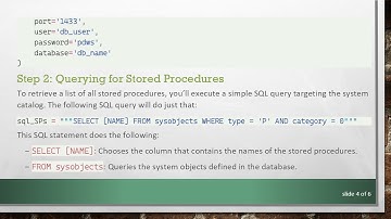 How to List All Available Stored Procedures in SQL Server Using Pymssql